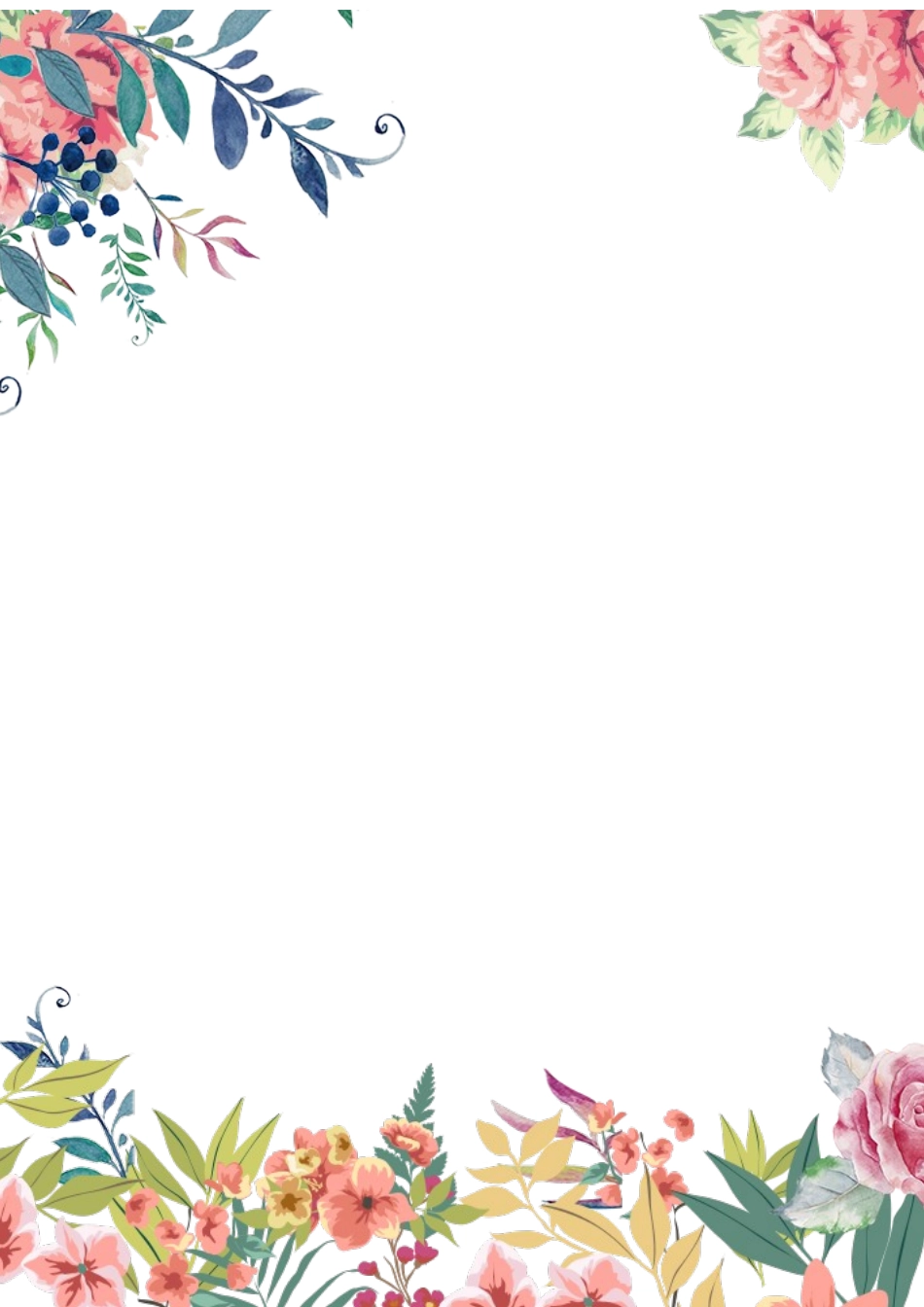 粉红浪漫风卡通信纸word信纸模板_第1页