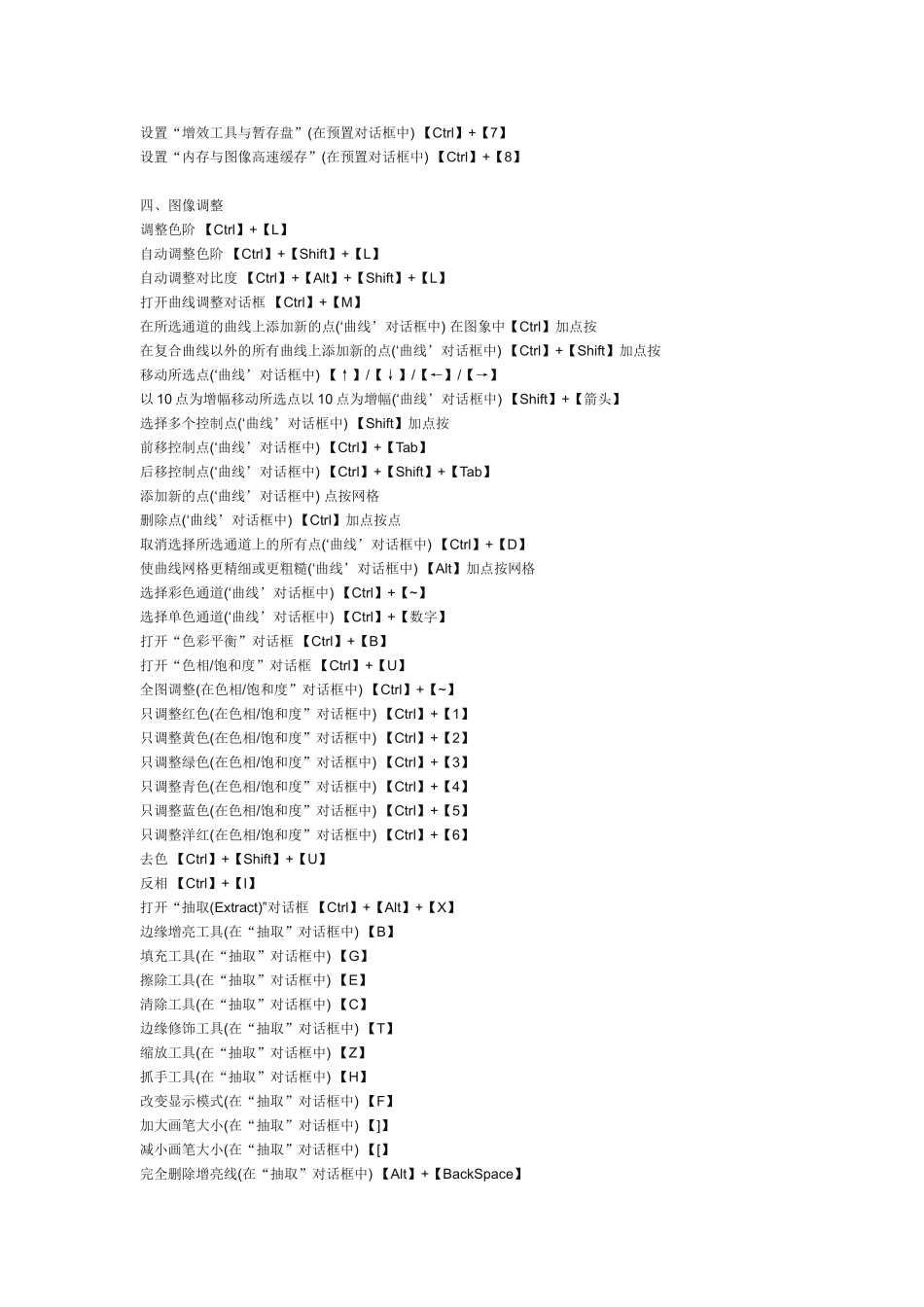 精品资料（2025-2025收藏）Photoshop快捷键大全_第3页