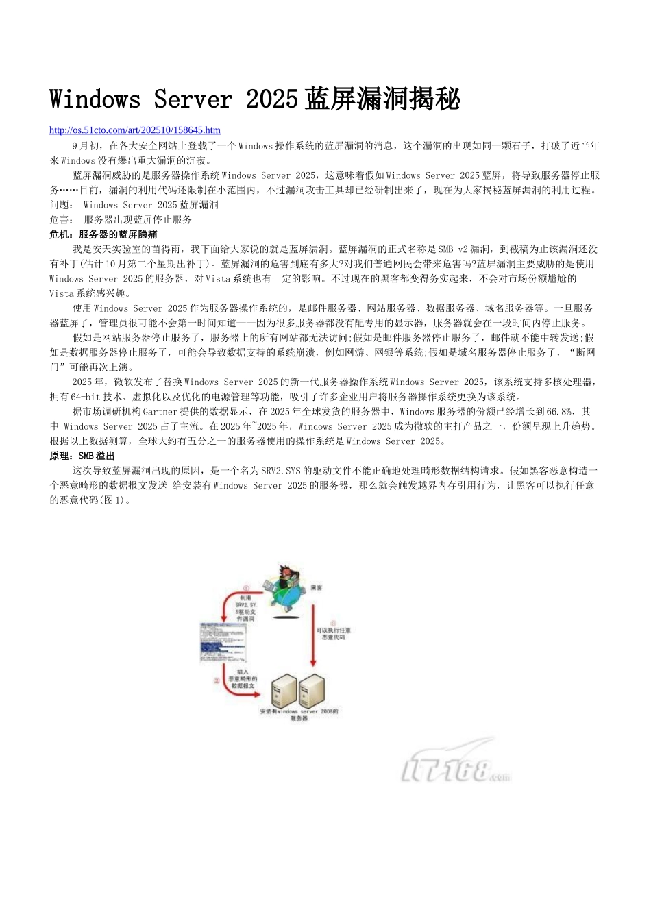 精品资料（2025-2025收藏）Windows Server 2025蓝屏分析_第1页