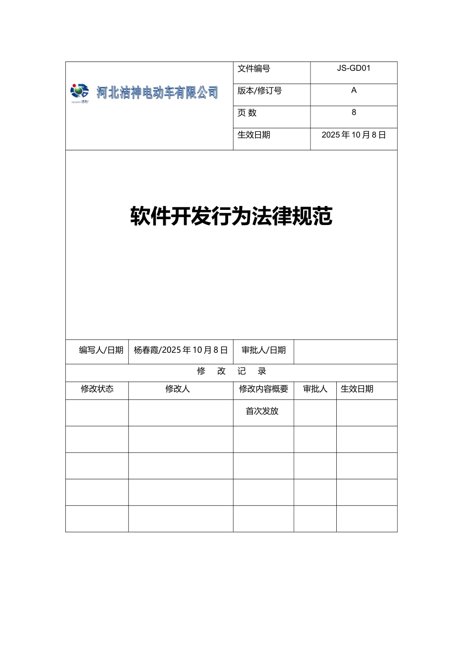 精品（2025-2025年）资料软件开发行为规范_第1页