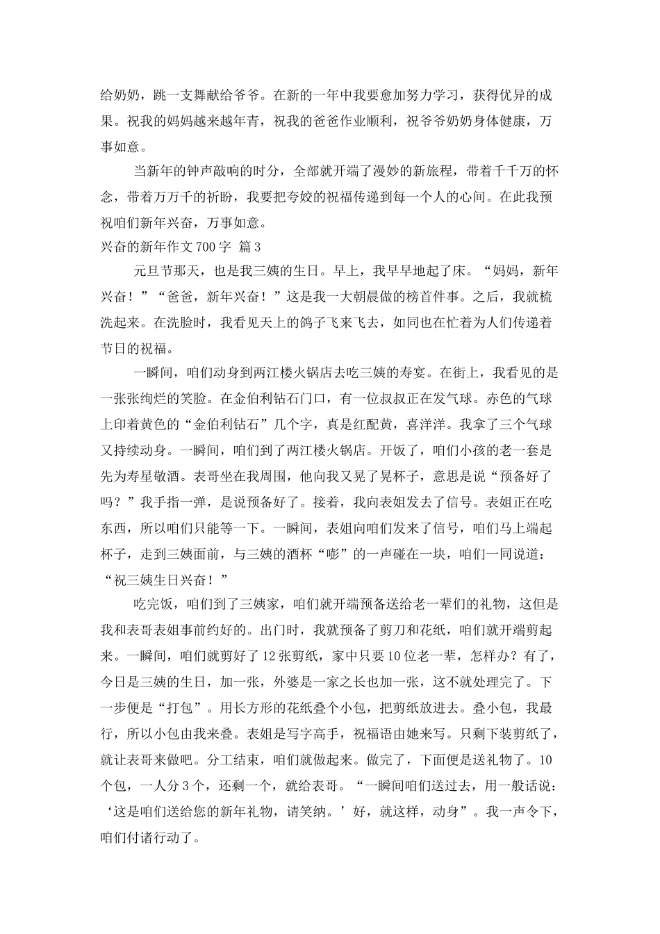 精选快乐的新年作文700字四篇_第3页