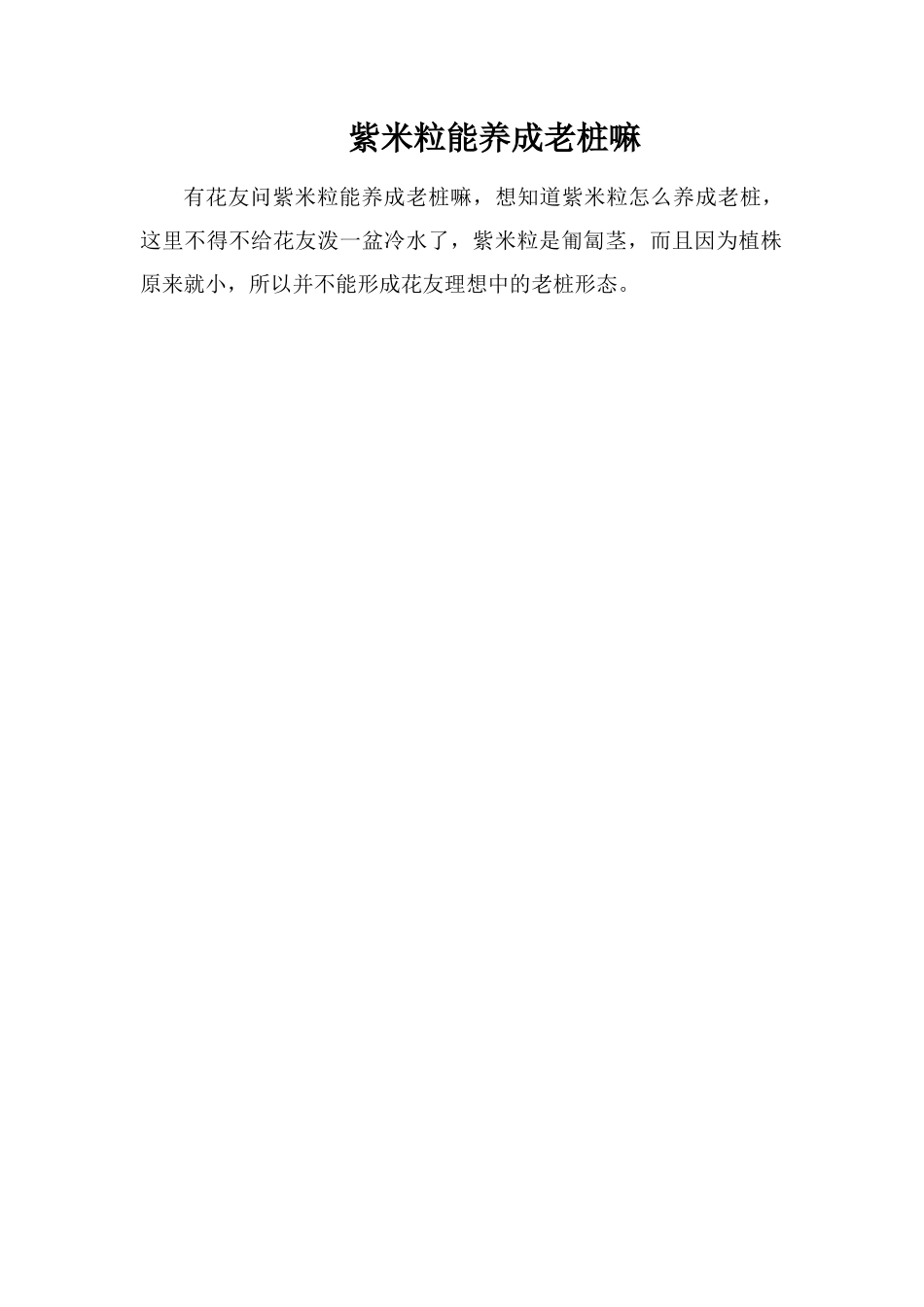 紫米粒能养成老桩嘛_第1页