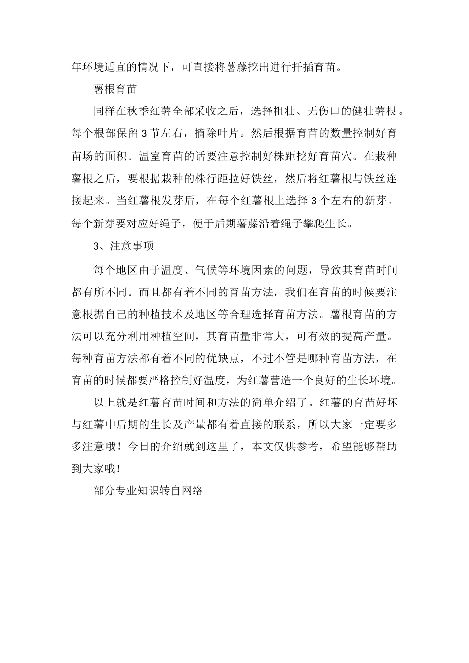 红薯育苗时间和方法_第2页