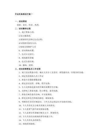 线下实体店开业策划