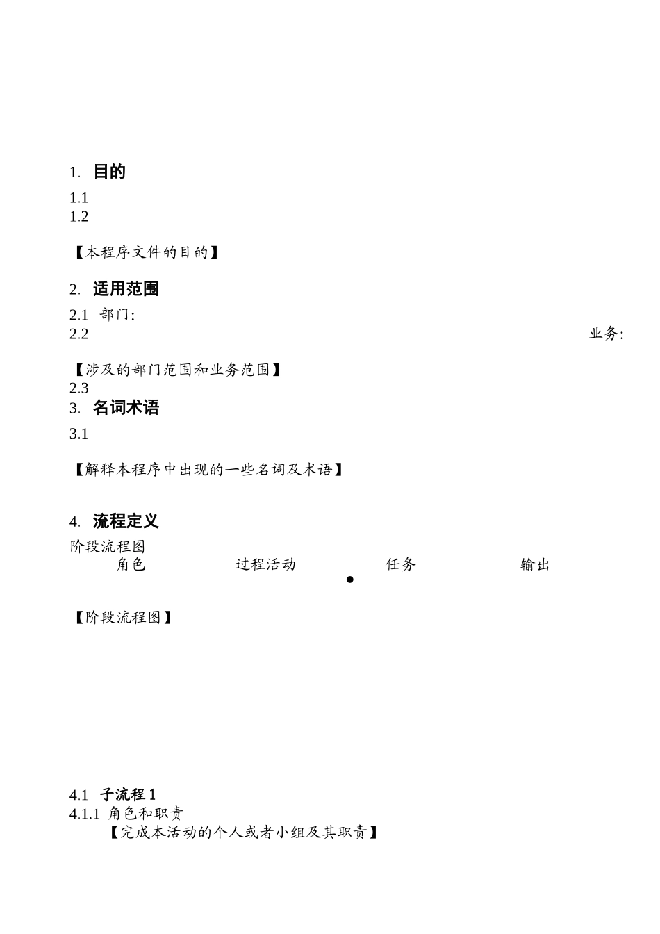 组织标准软件过程文件模板_第1页