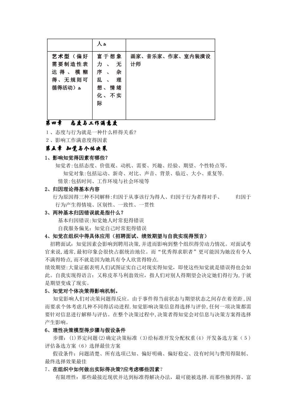组织行为学知识点_第3页