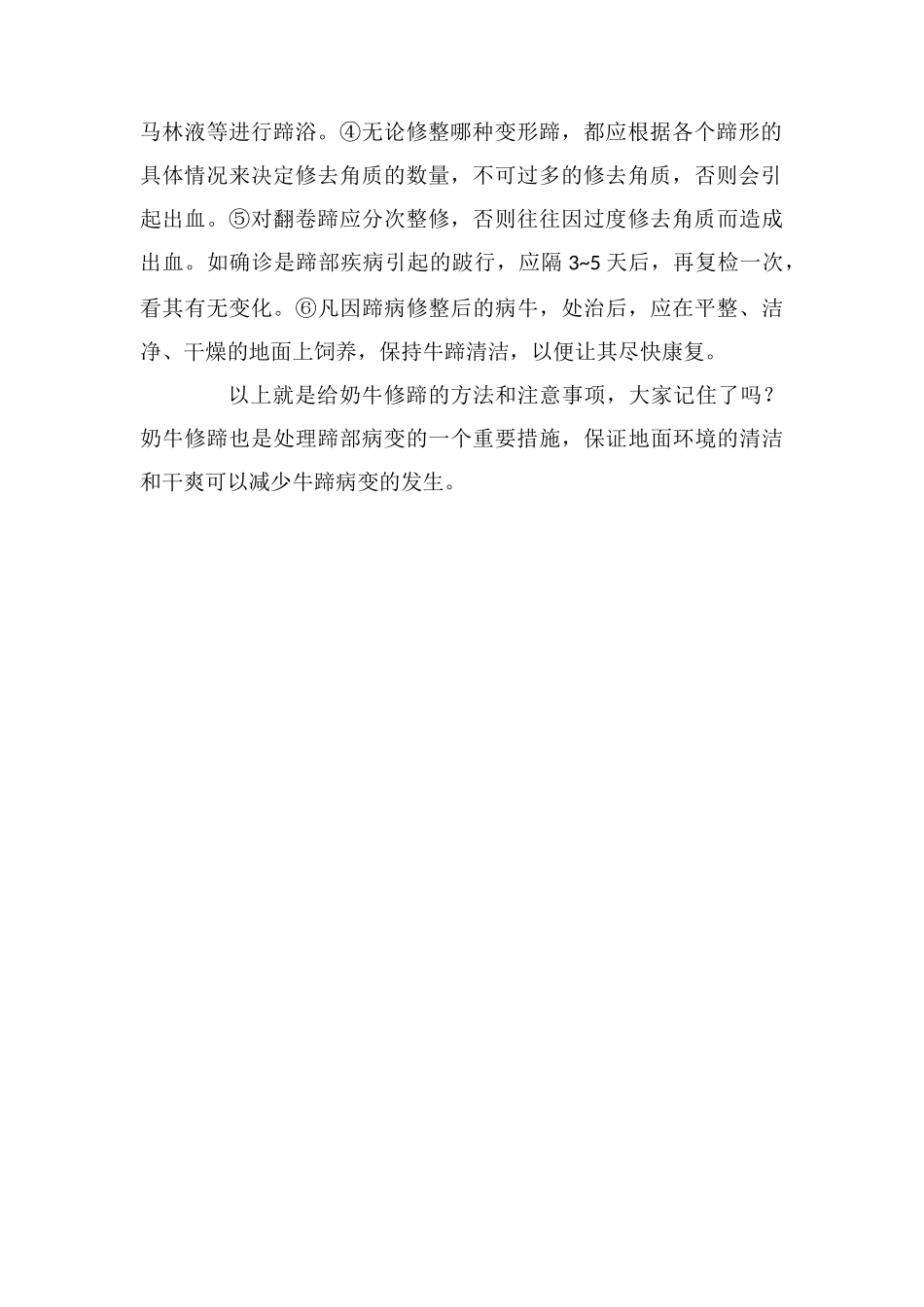 给奶牛修蹄的方法和注意事项_第2页