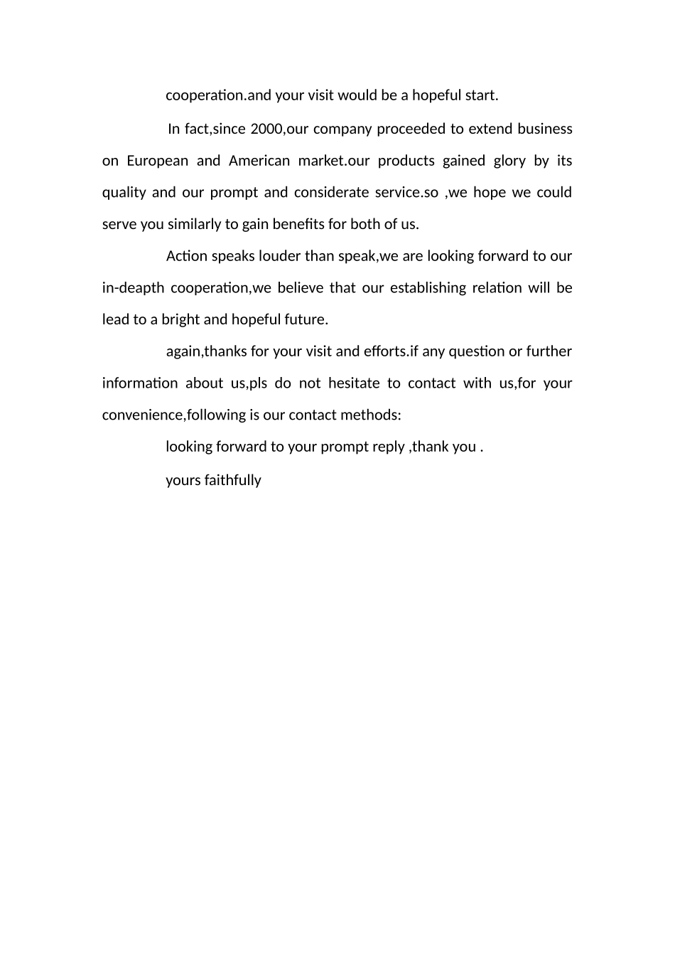 给客户英文表扬信_第2页