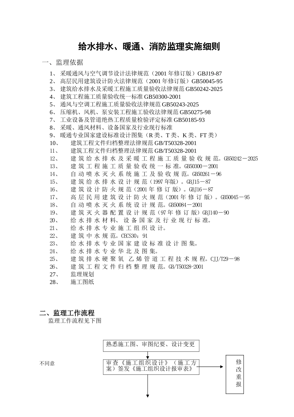 给水排水暖通消防监理实施细则_第2页