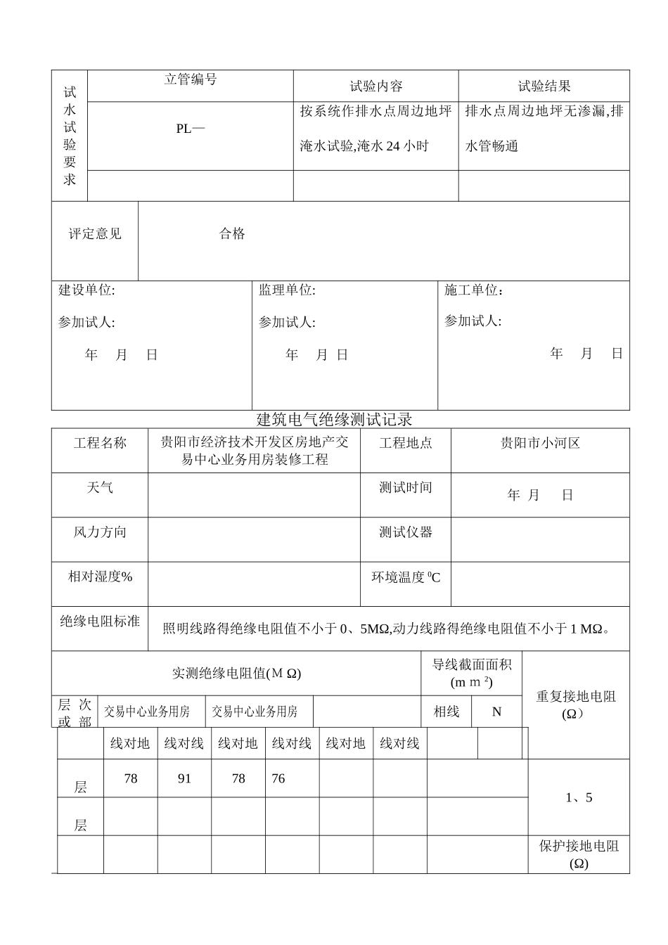 给水管道冲洗记录_第3页