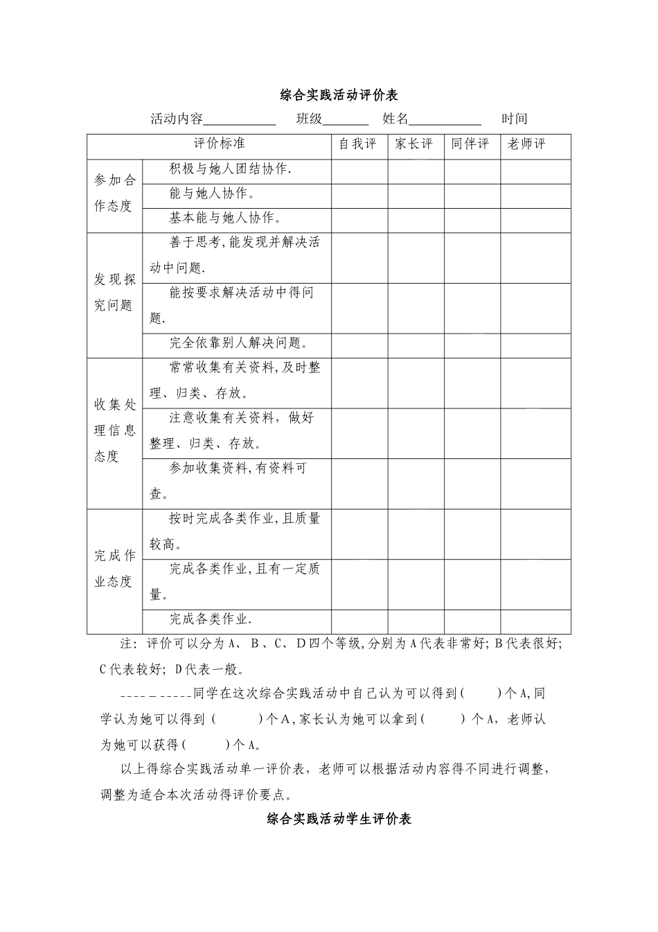 综合实践活动评价表_第1页