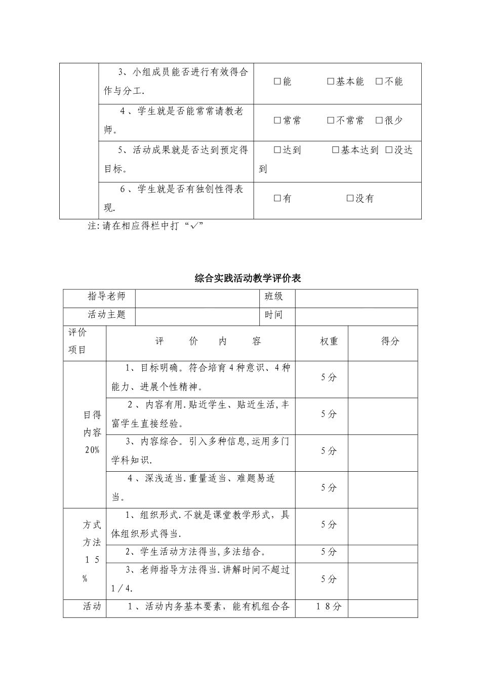 综合实践活动评价表_第3页