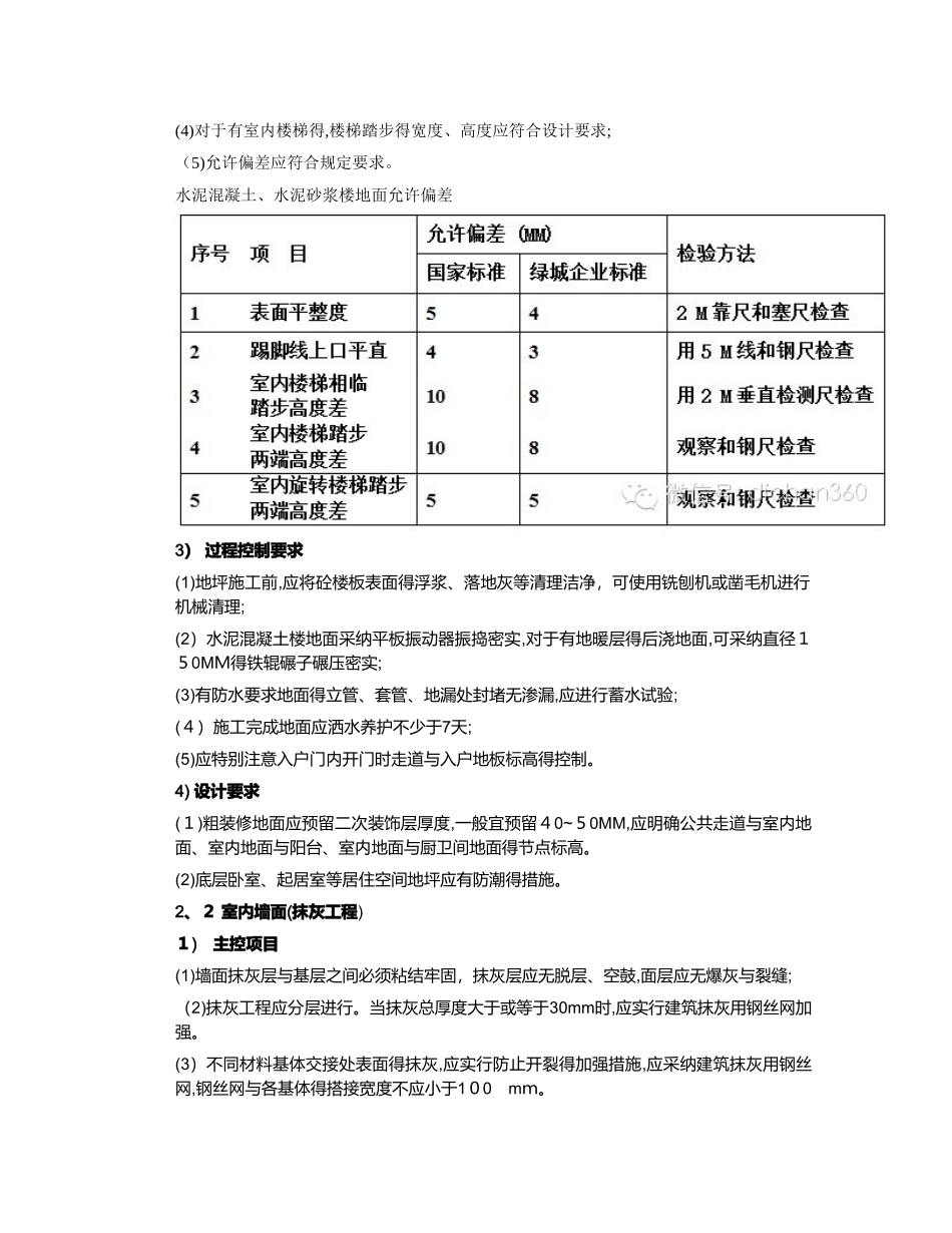 绿城集团住宅工程质量标准_第2页