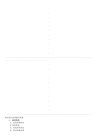 网站SEO优化计划书