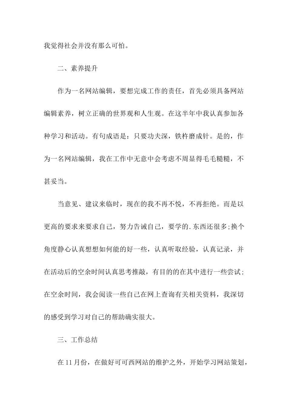 网站编辑转正述职报告_第2页