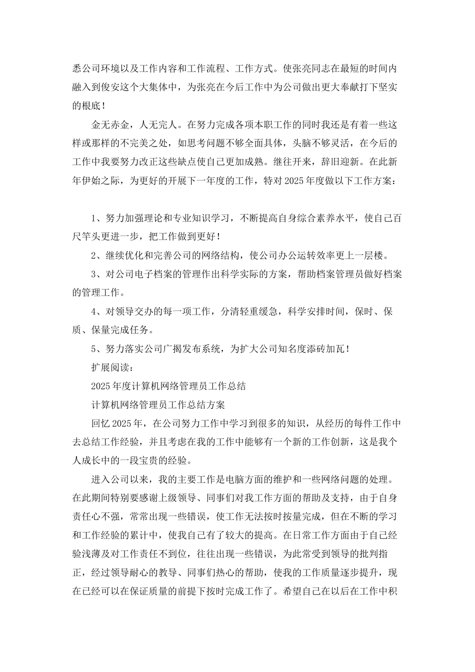 网络主管的2025年度工作总结_第3页