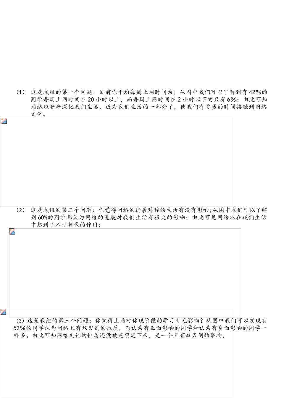 网络文化对大学生的影响调查报告_第3页