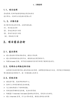 网络设备技术方案