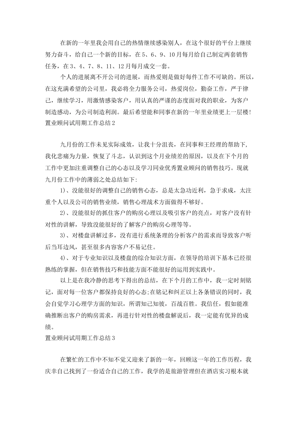 置业顾问试用期工作总结_第2页