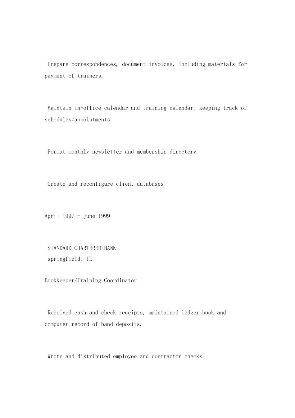 美国七种地道英文简历模版_第2页
