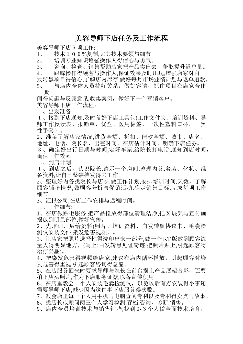 美导下店任务及工作流程_第1页