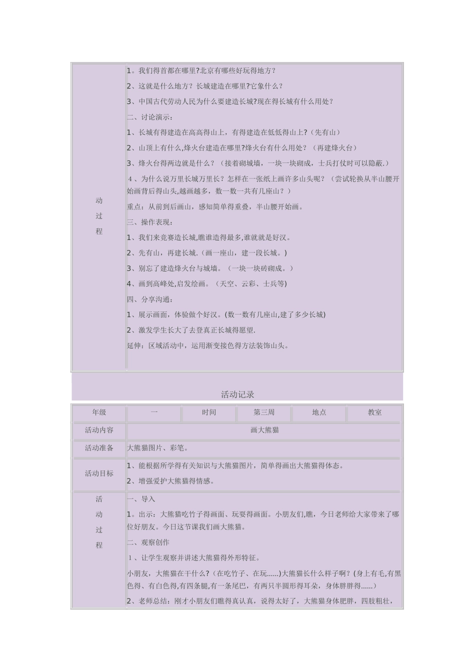 美术课活动记录_第2页