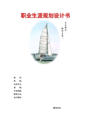职业生涯规划大赛模板2