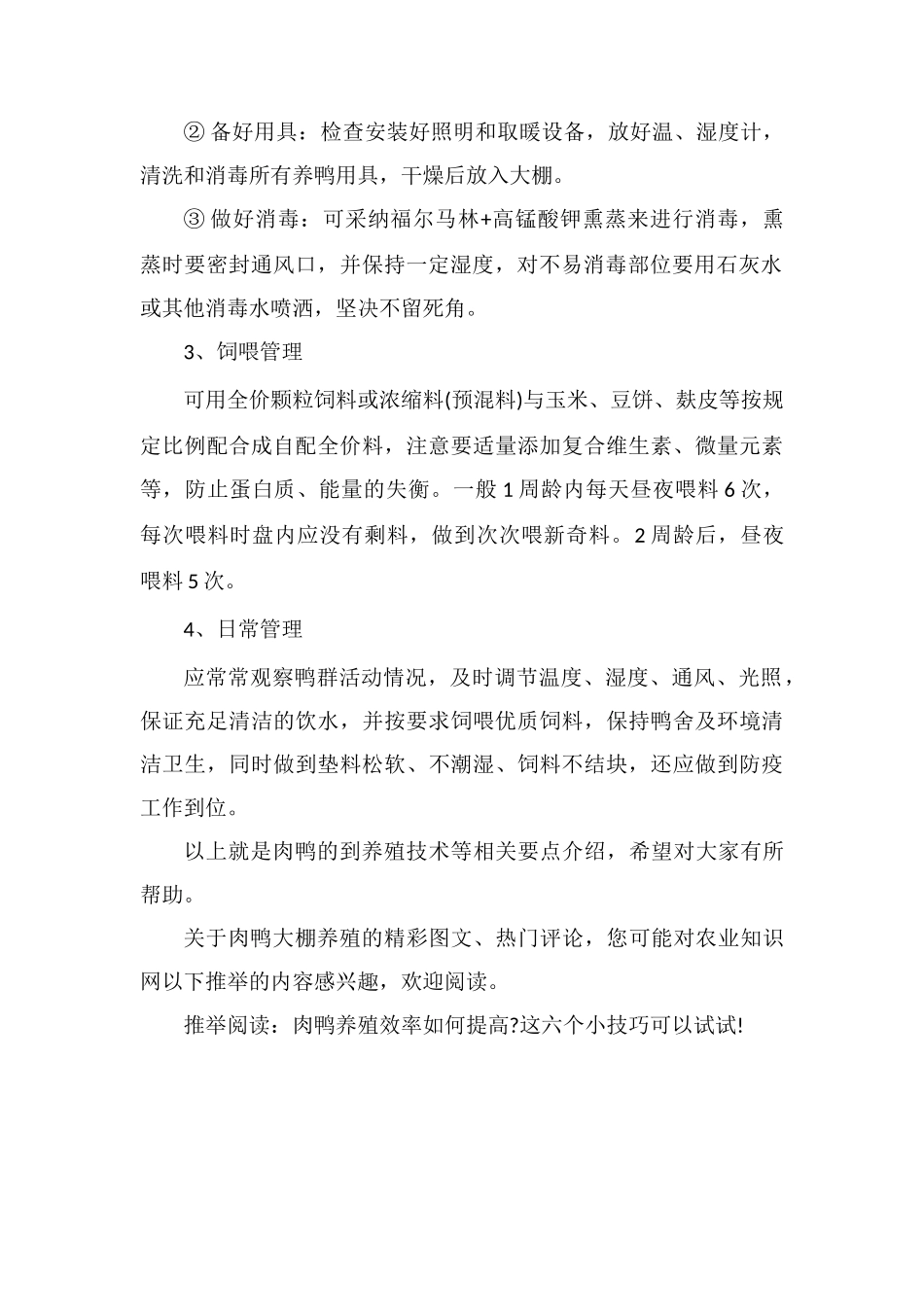 肉鸭的大棚养殖技术_第2页