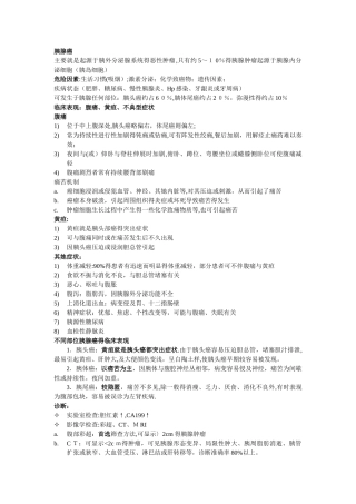 胰腺癌和胰腺病理整理