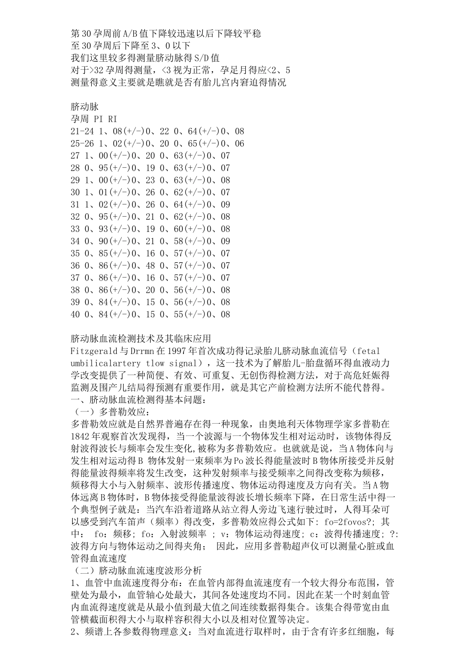 脐动脉血流参数正常值_第2页