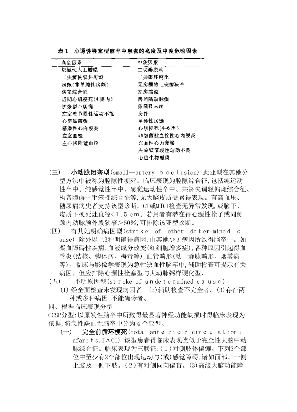 脑梗死分型完整版_第2页