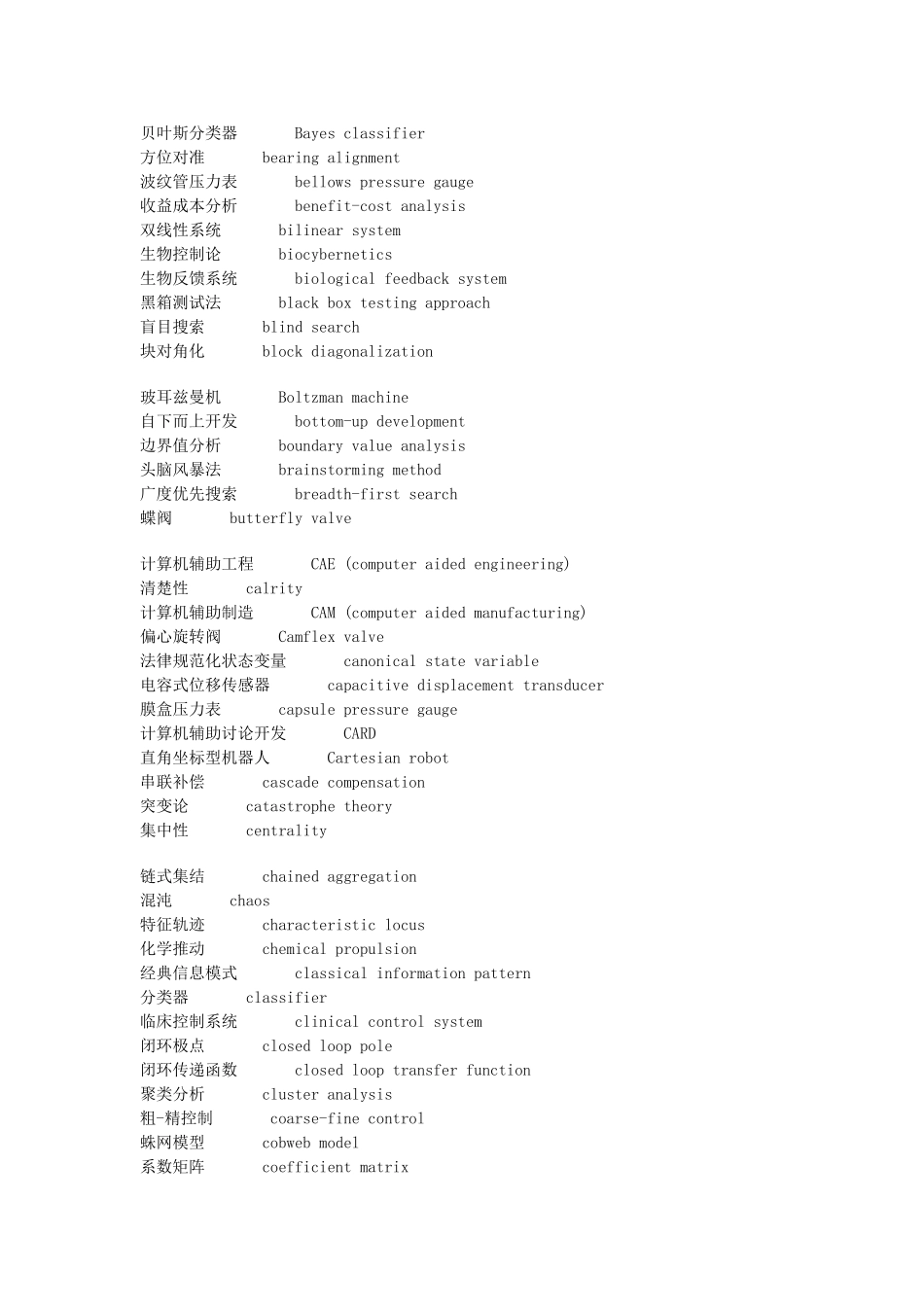 自动化专业常用英语词汇_第2页