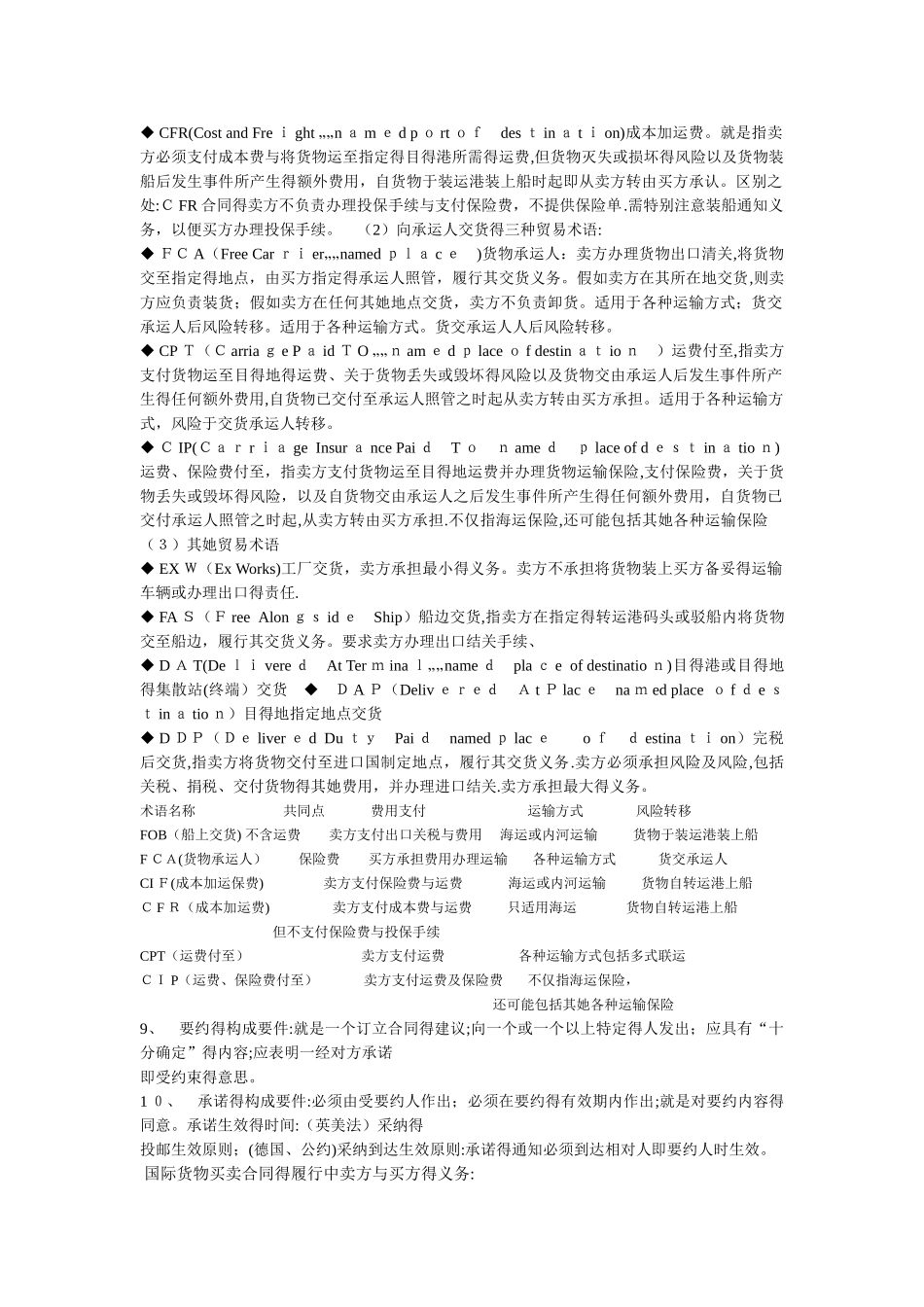 自考国际经济法概论复习重点_第3页