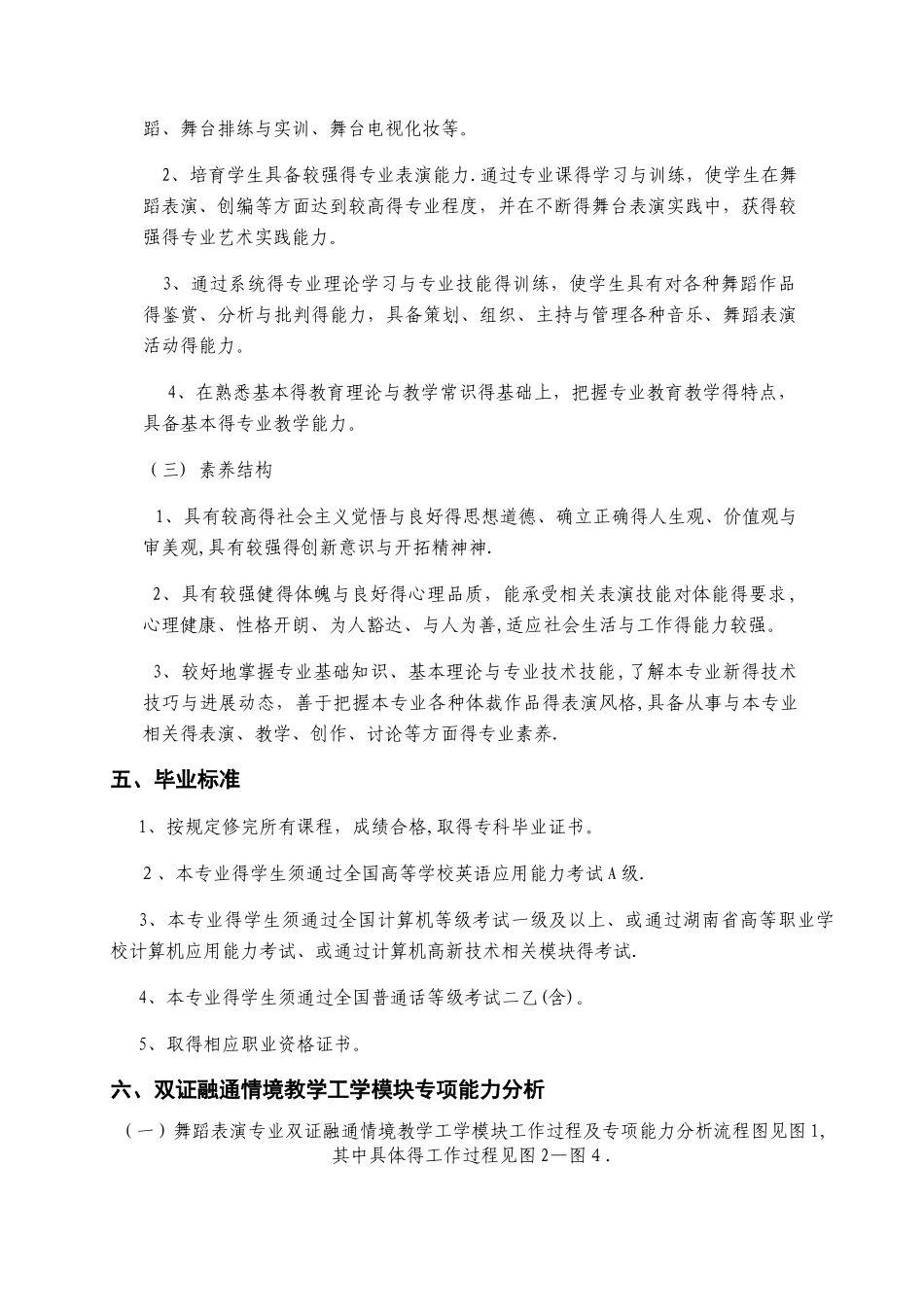 舞蹈表演专业人才培养方案1_第3页