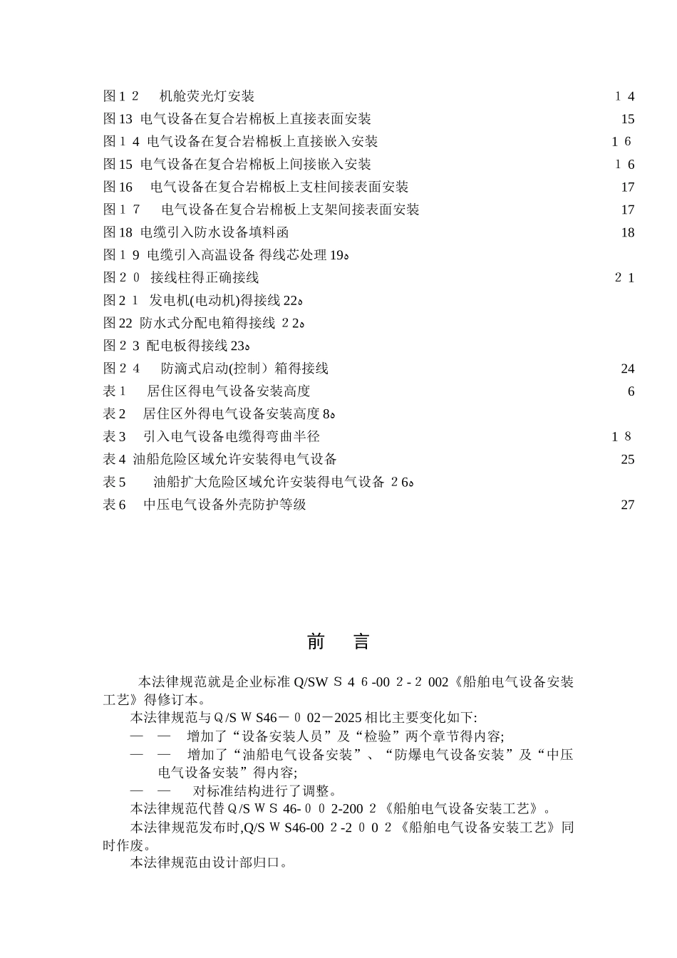 船舶电气设备安装工艺规范_第2页