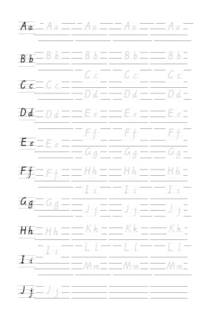 英文字母手写体描红书写字帖有笔顺也可仿写