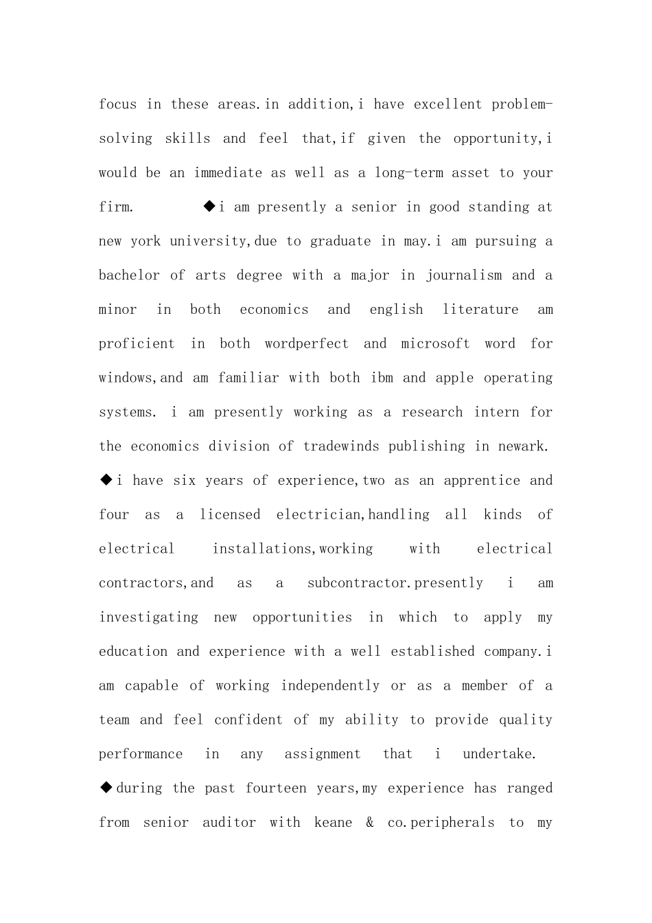 英文求职信个人常用语_第3页