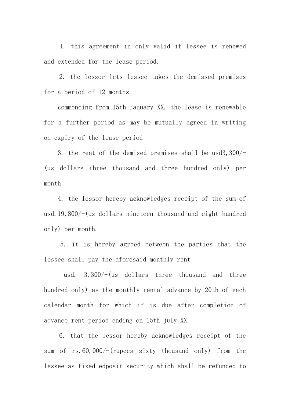 英文版租房合同范本_第2页