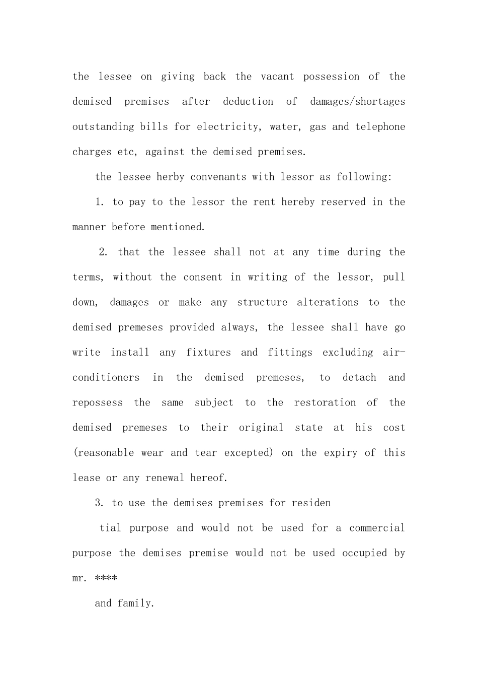 英文版租房合同范本_第3页