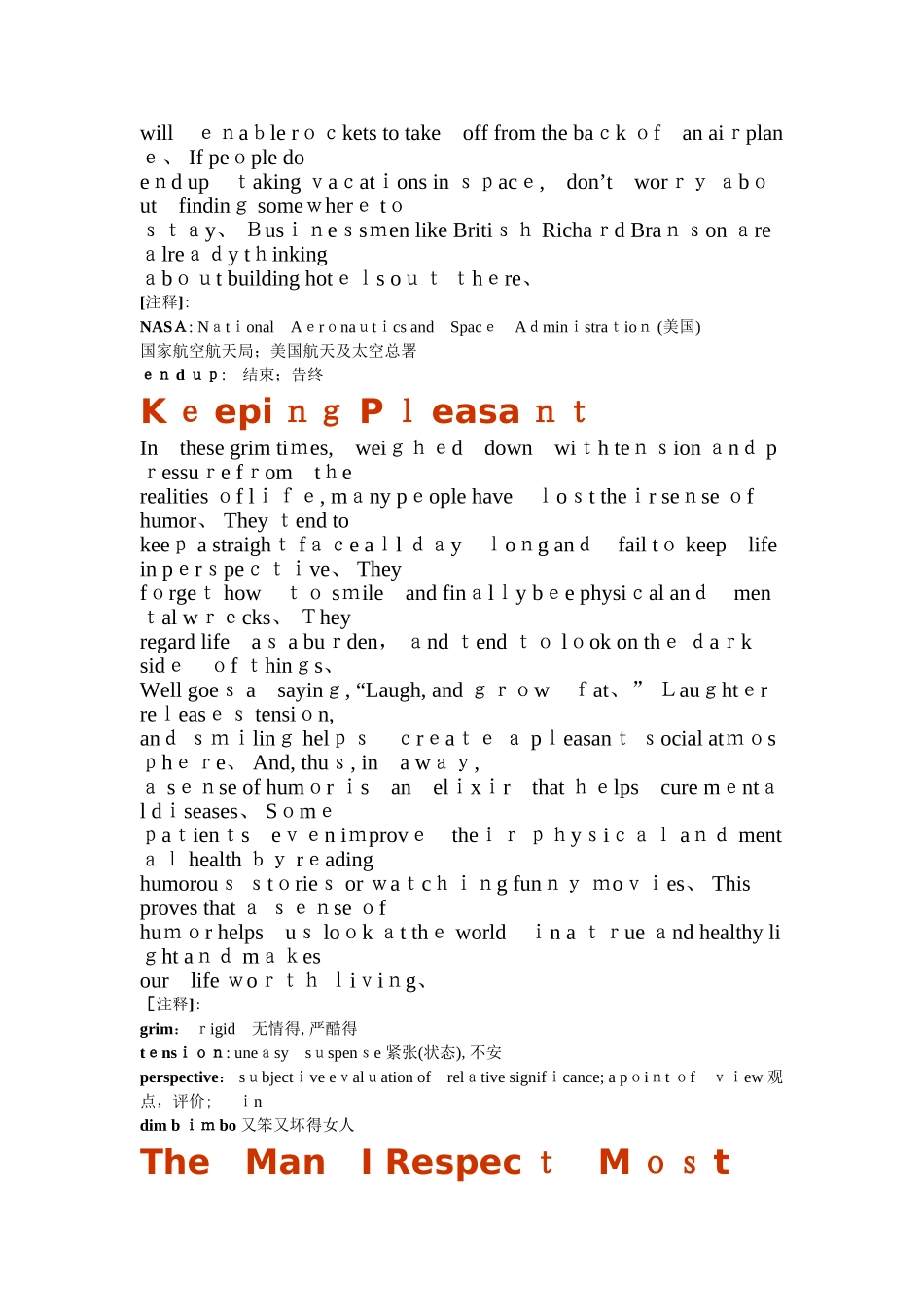 英语美文赏析_初中美文_英语晨读_第2页