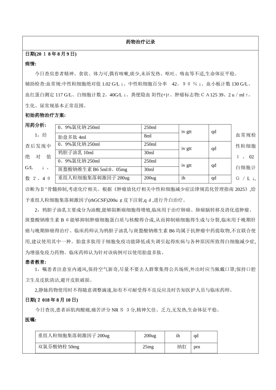 药历-小细胞肺癌_第3页