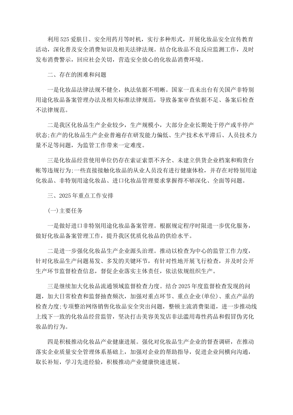 药监局的2025年工作总结和2025年重点工作计划_第3页