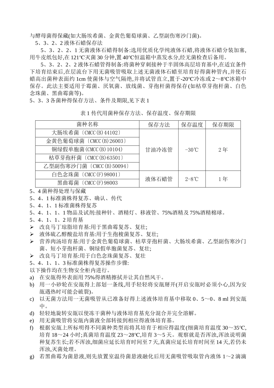 菌种保存、传代、使用、销毁标准操作规程_第2页