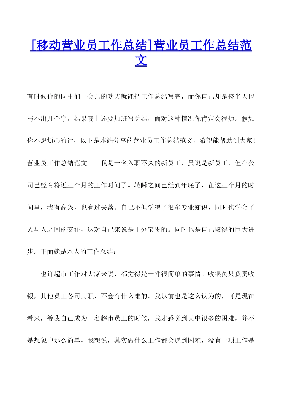 营业员工作总结范文_第1页