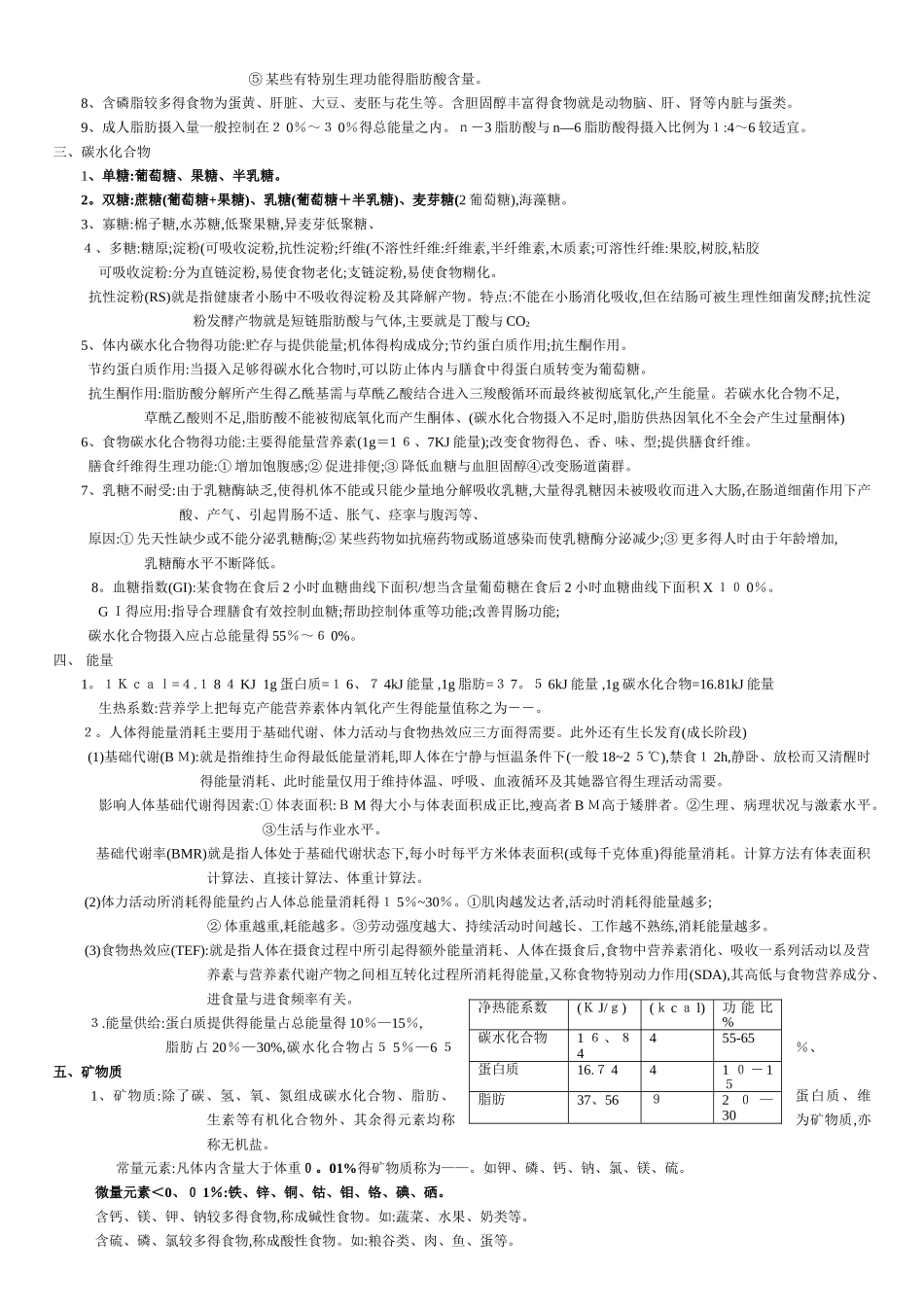 营养与食品卫生学考试重点_第2页