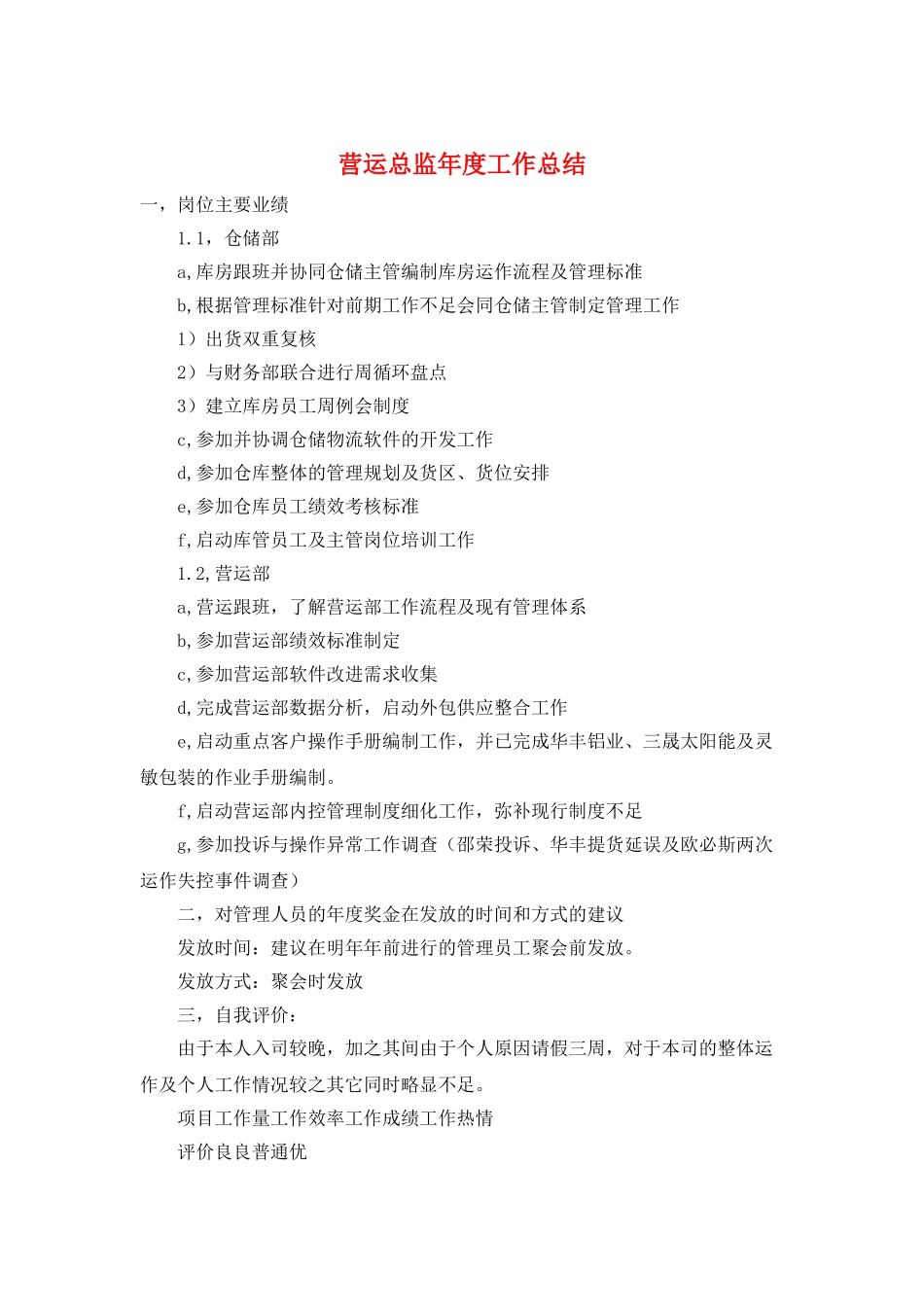 营运总监年度工作总结_第1页