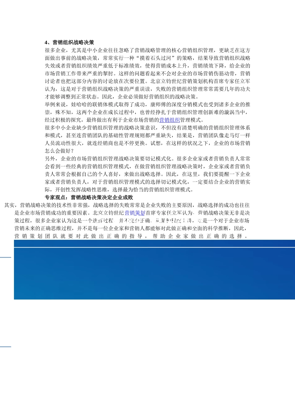 营销策划公司谈企业营销战略决策的科学性_第3页