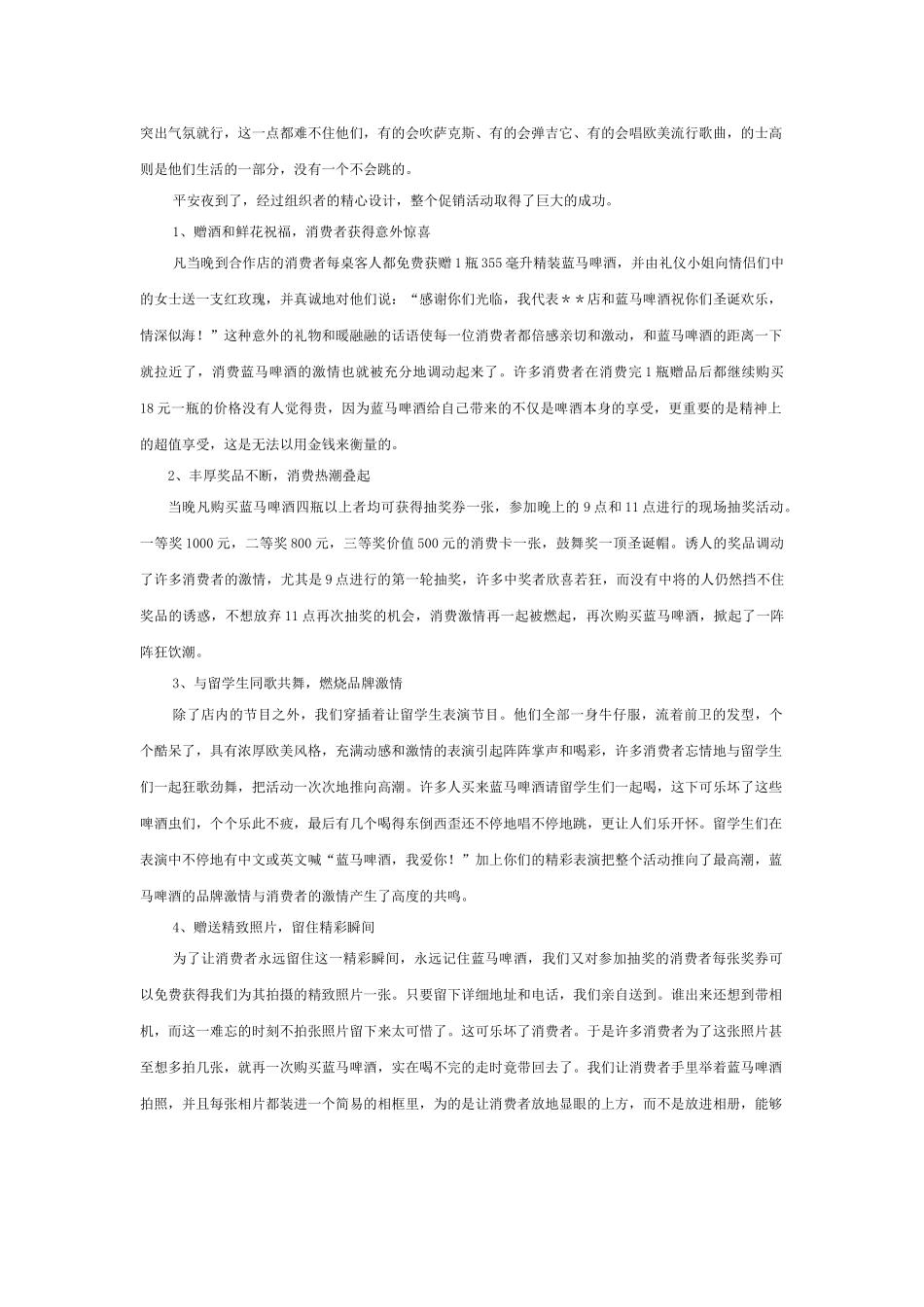 蓝马啤酒圣诞节促销策划_第2页