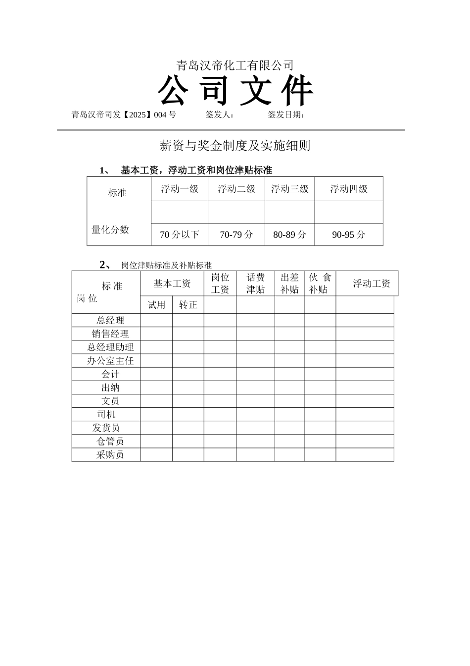 薪资与奖金制度 _第1页