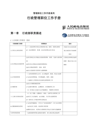 行政管理常用表格